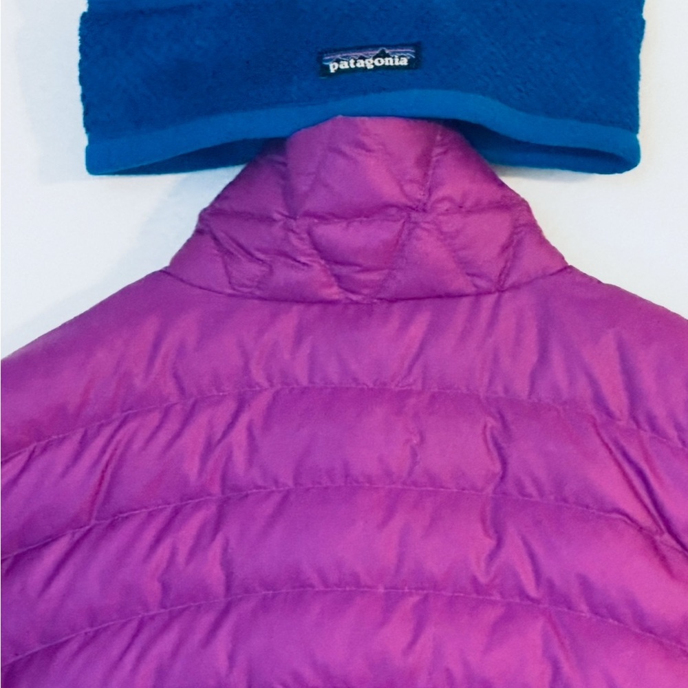 Patagonia Women's Down Sweater LKAT PURPLE 84682 S Goose Down& Re-Tool Headband - Picture 12 of 12